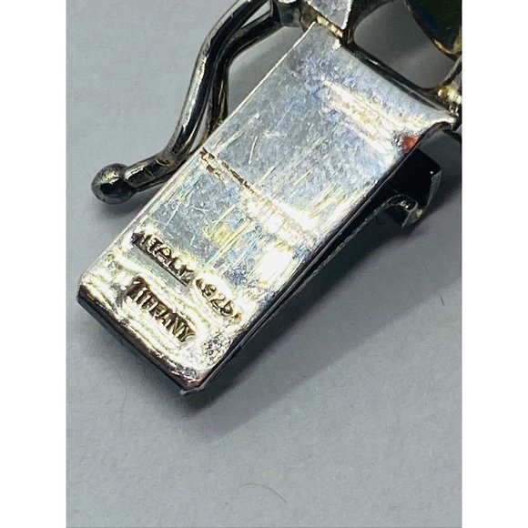 Authentic Tiffany & Co Ribbed Bar Curved Link Bracelet 7.25" - Picture 8 of 10